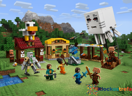 LEGO® 21273 Minecraft - Atak balonowego Ghasta na wioskę