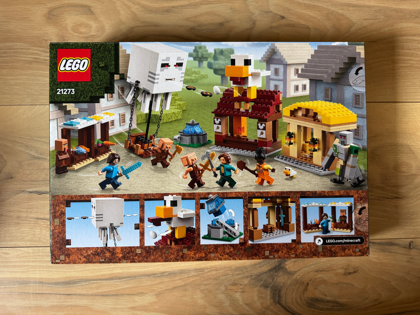 LEGO® 21273 Minecraft - Atak balonowego Ghasta na wioskę