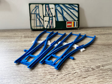 LEGO® 154 – Switch Track (Zwrotnice: lewa i prawa) z rocznika 1967
