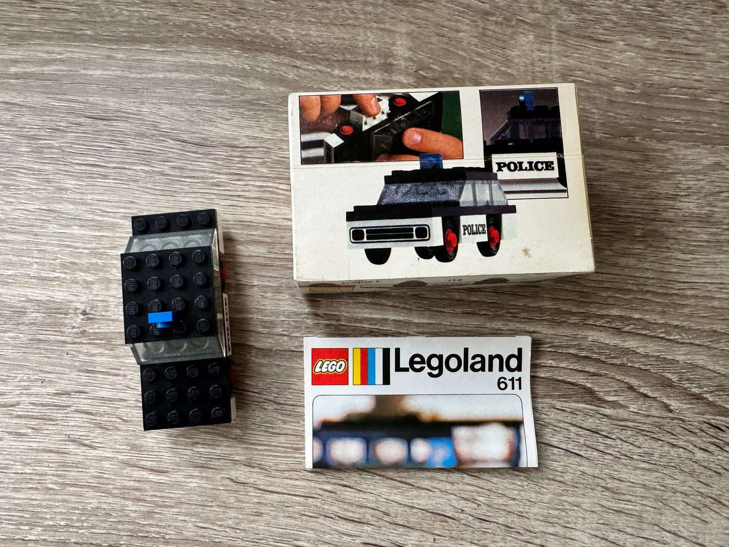 LEGO® 611 – Police Car (Radiowóz) z rocznika 1973