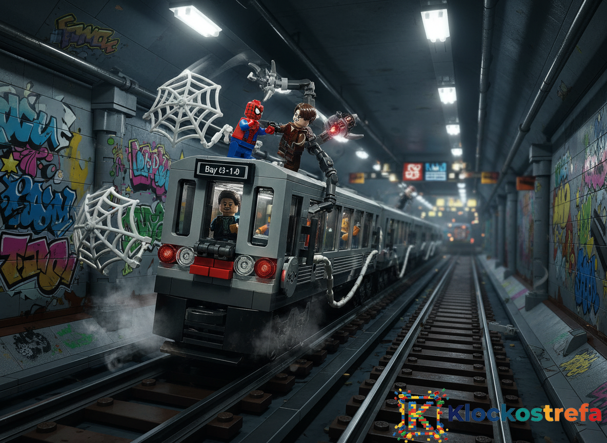 LEGO® 76321 Marvel Super Heroes - Spider-Man kontra Doc Ock — scena w metrze