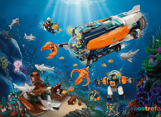 LEGO® 60379 City - Łódź podwodna badacza dna morskiego