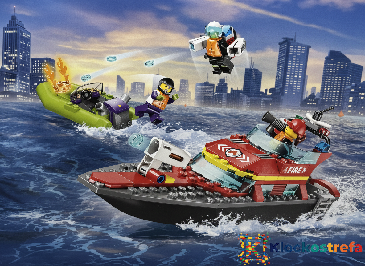 LEGO® 60373 City - Łódź strażacka