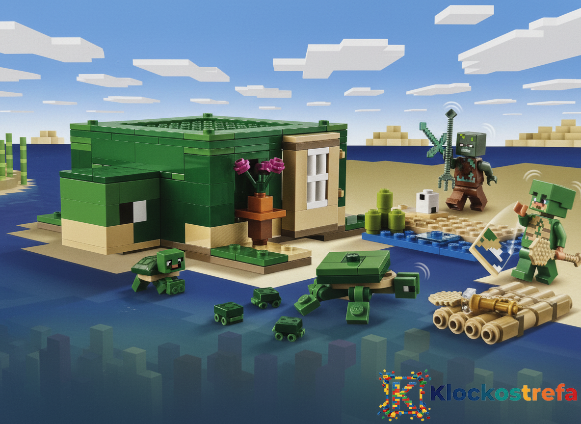 LEGO® 21254 Minecraft - Domek na plaży żółwi