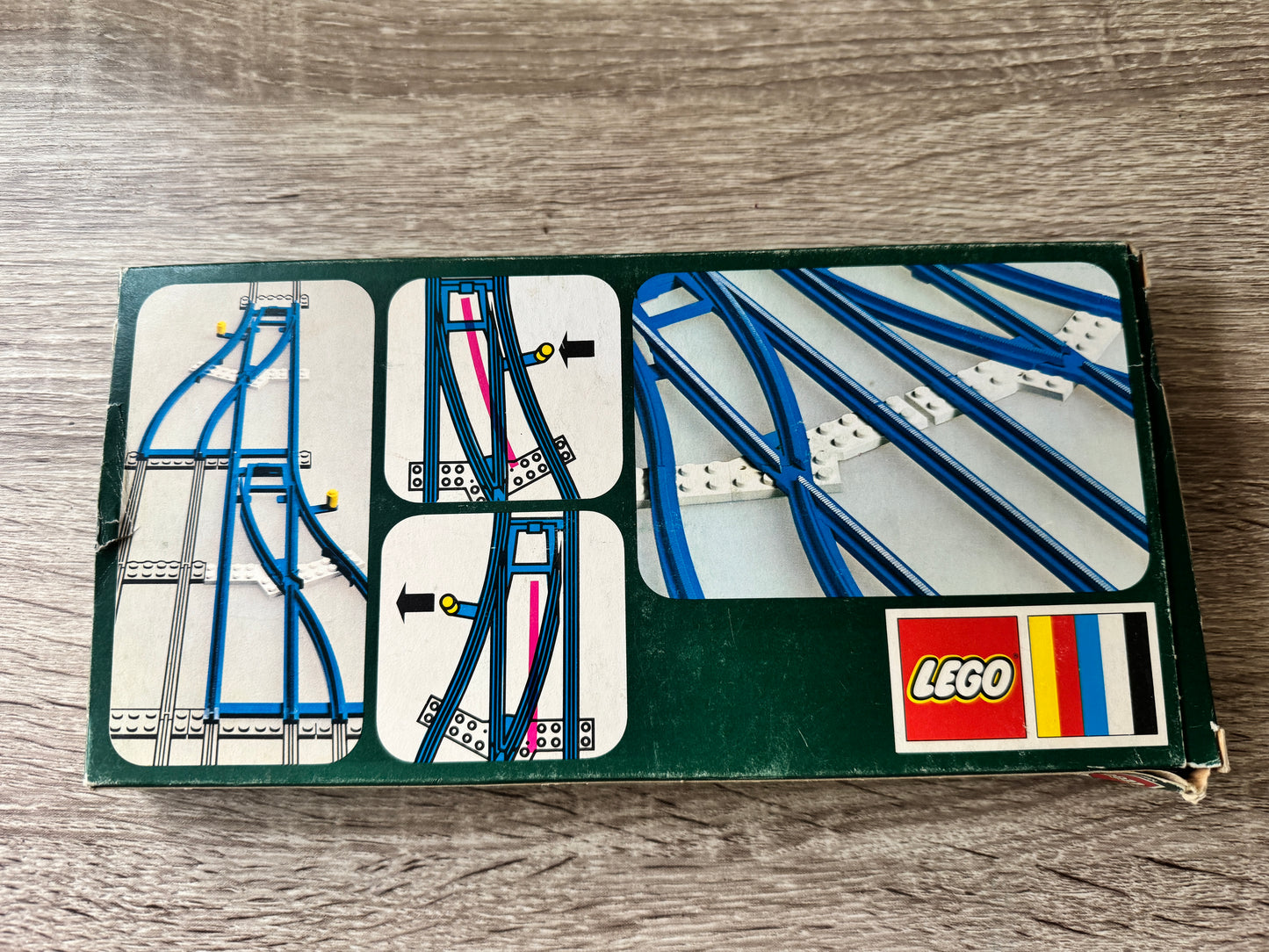 LEGO® 154 – Switch Track (Zwrotnice: lewa i prawa) z rocznika 1967