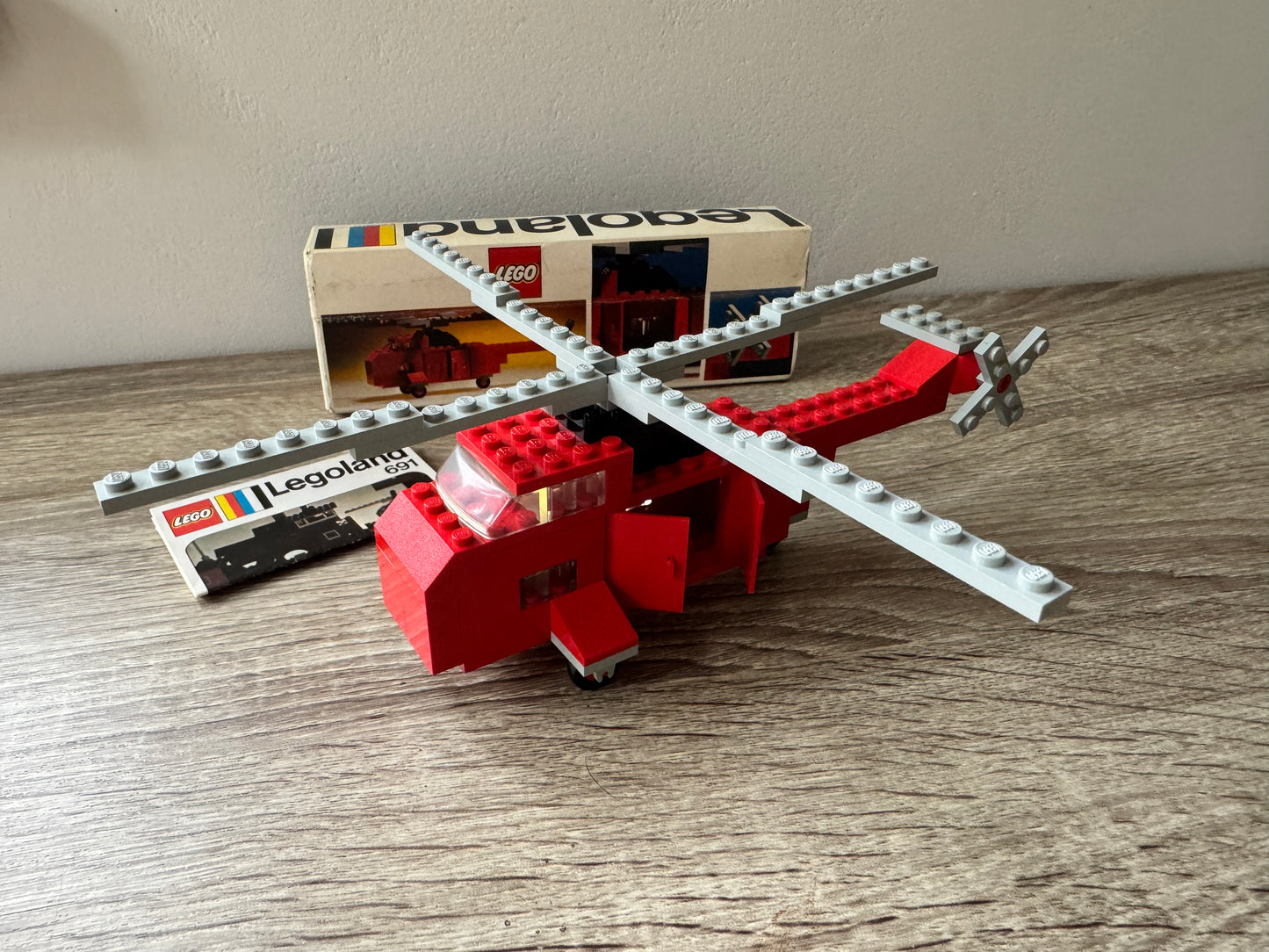 LEGO® 691 – Rescue Helicopter (Helikopter ratunkowy) z rocznika 1974